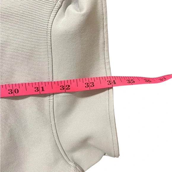 Long Sleeve Athletic Tennis Dress Gray Quarter Zip Mock Neck Skater Stretch L - Picture 5 of 5